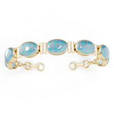 Sterling Silver Semi Mount Bracelet Setting Oval OV 14X10mm Cabochon DHJ