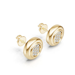 Sterling Silver Semi Mount Earrings Setting Round Ro 6x6mm DHJ
