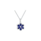18K Gold Semi Mount Pendant Setting Pear Pe 6x4mm Diamond Accent Syzjewelry