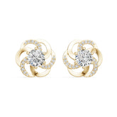 Sterling Silver Semi Mount Earrings Setting Round Ro 6x6mm Syz Jewelry