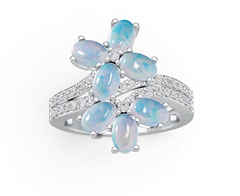 Sterling Silver Semi Mount Ring Setting Oval OV 6X4mm DHJ