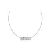 18K Gold Semi Mount Pendant Setting Oval OV 7X5mm DHJ