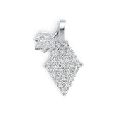 Platinum Pendant with or Moissanite Grapes Theme Diamond Accent DHJ