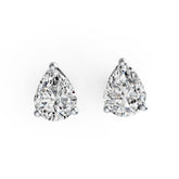 10K Gold Semi Mount Earrings Setting Pear PE 8X6mm Stud DHJ