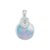 14K Gold Semi Mount Pendant Setting Round RD 20.0mm DHJ