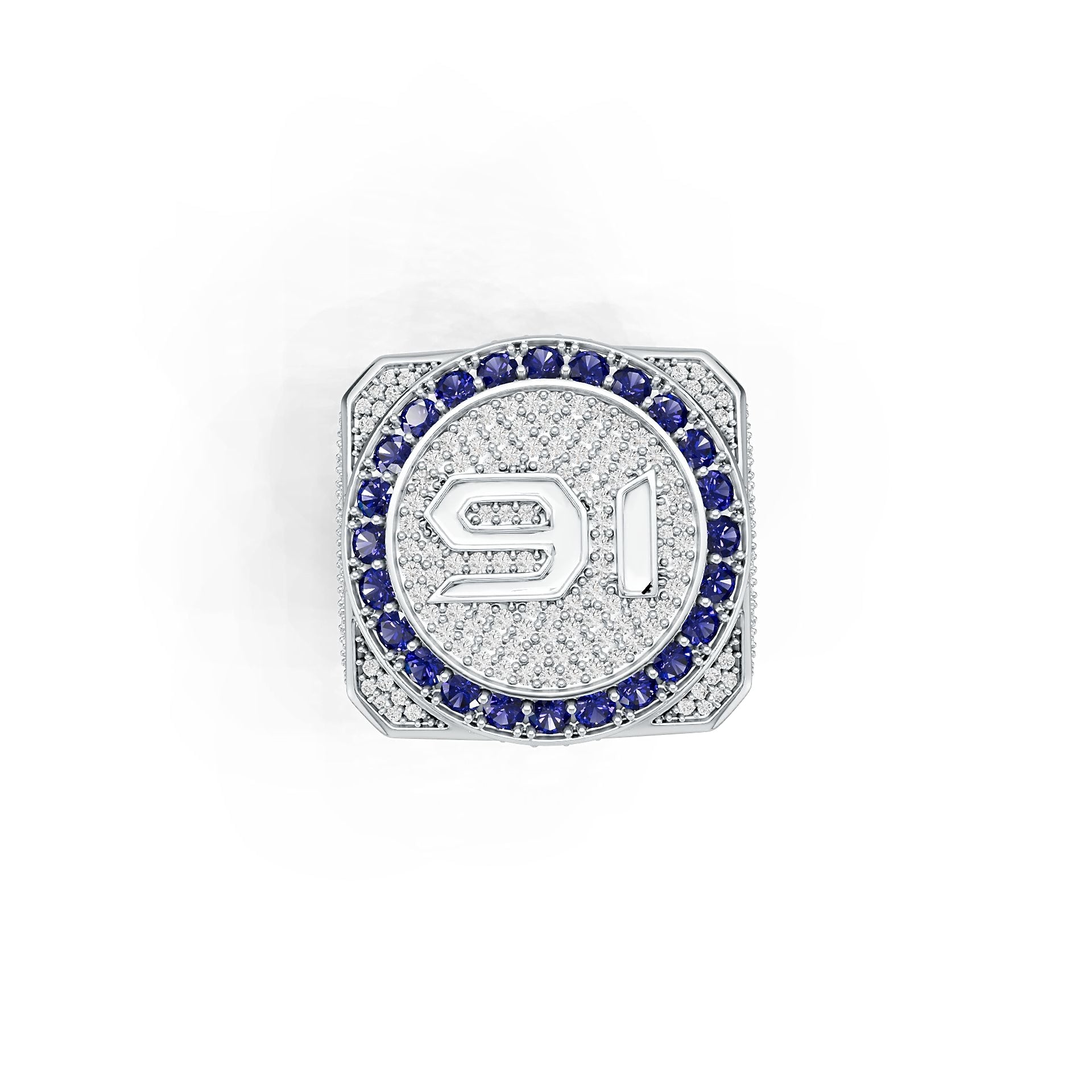 Men's Customizable Sterling Silver Champion Ring - Personalized Ring of Honor for Champions Syzjewelry