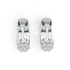 Sterling Silver Semi Mount Earrings Setting Round RD 2x2mm DHJ