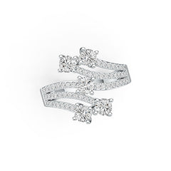 Sterling Silver Semi Mount Ring Setting Round RD 4x4mm DHJ