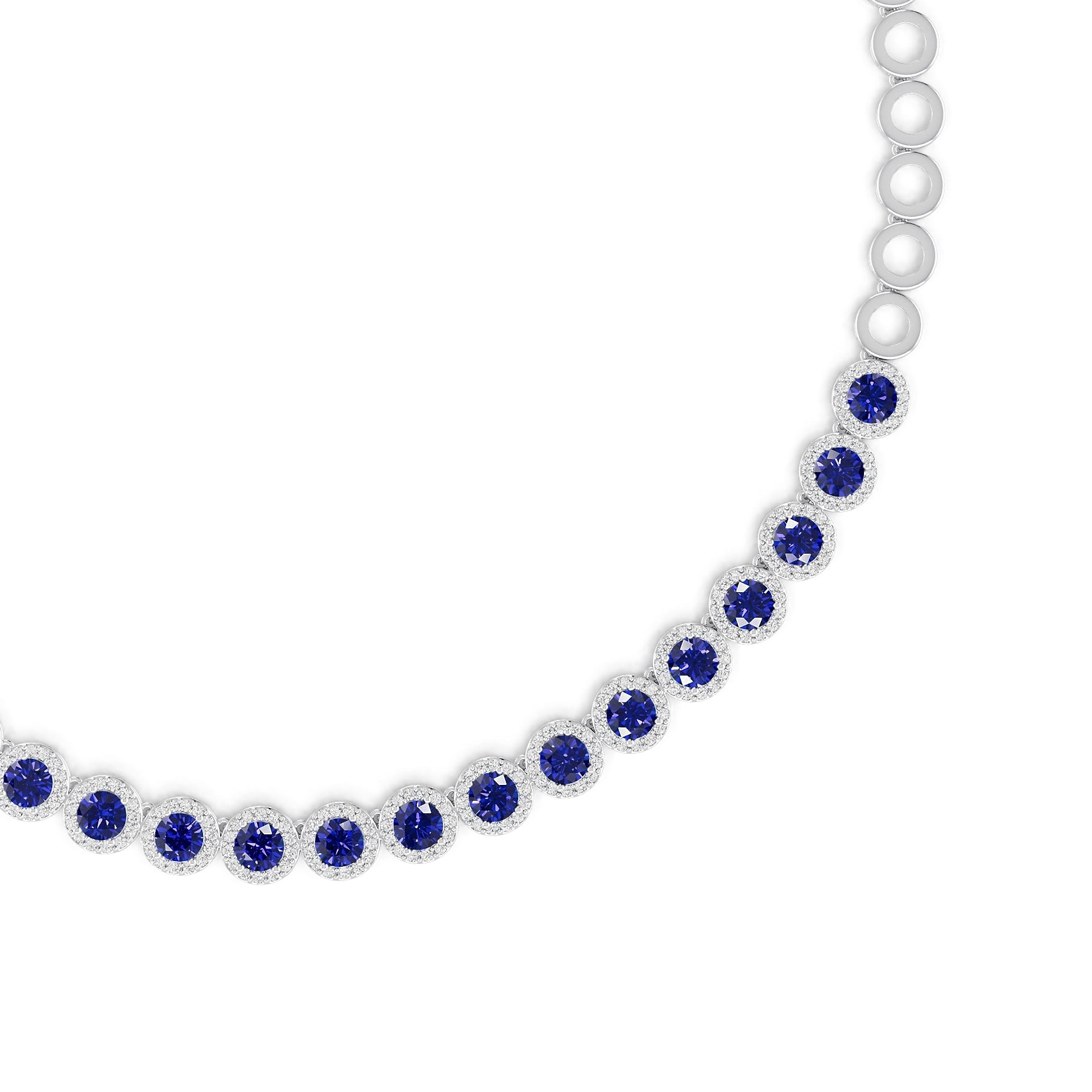 Platinum Semi Mount Necklace Setting Round Ro 7x7mm Diamond Accent Syz Jewelry