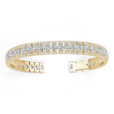 14K Gold Semi Mount Bracelet Setting Oval Ov 6x4mm Diamond Accent Syz Jewelry