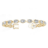14K Gold Semi Mount Bracelet Setting Oval Ov 8x6mm Syz Jewelry