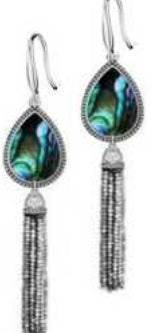 18K Gold Semi Mount Earrings Setting Pear PE 23X16mm Cabochon DHJ
