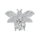 Sterling Silver Semi Mount Pendant Setting Oval OV 18X13mm Bee Theme DHJ