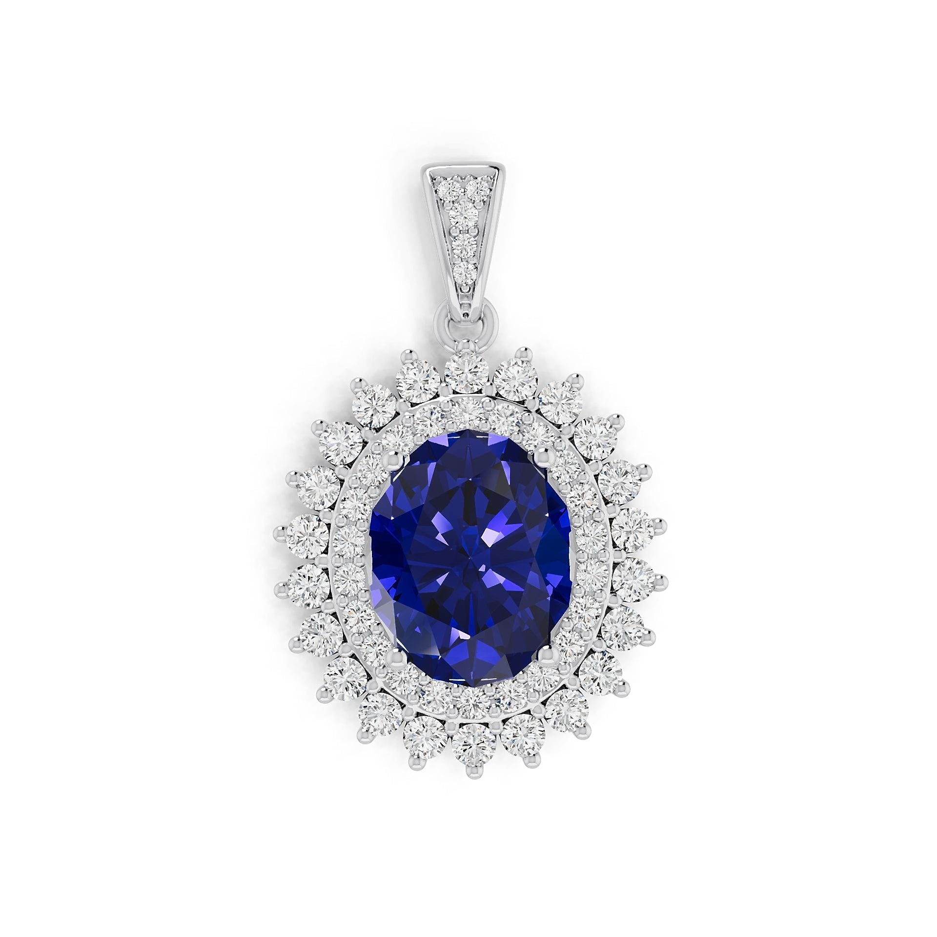 Sterling Silver Semi Mount Pendant Setting Oval OV 11X9mm Syzjewelry