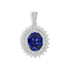 Sterling Silver Semi Mount Pendant Setting Oval OV 11X9mm Syzjewelry