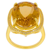 14K Gold Semi Mount Ring Setting Oval OV 20X15mm Halo Cocktail Diamond Accent Syzjewelry
