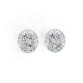 Sterling Silver Semi Mount Earrings Setting Oval OV 5X4mm DHJ