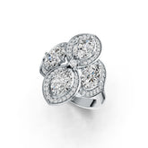 10K Gold Semi Mount Ring Setting Oval OV 7X5mm Moissanite Accent DHJ