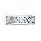 Platinum Semi Mount Ring Setting Round Ro Syz Jewelry
