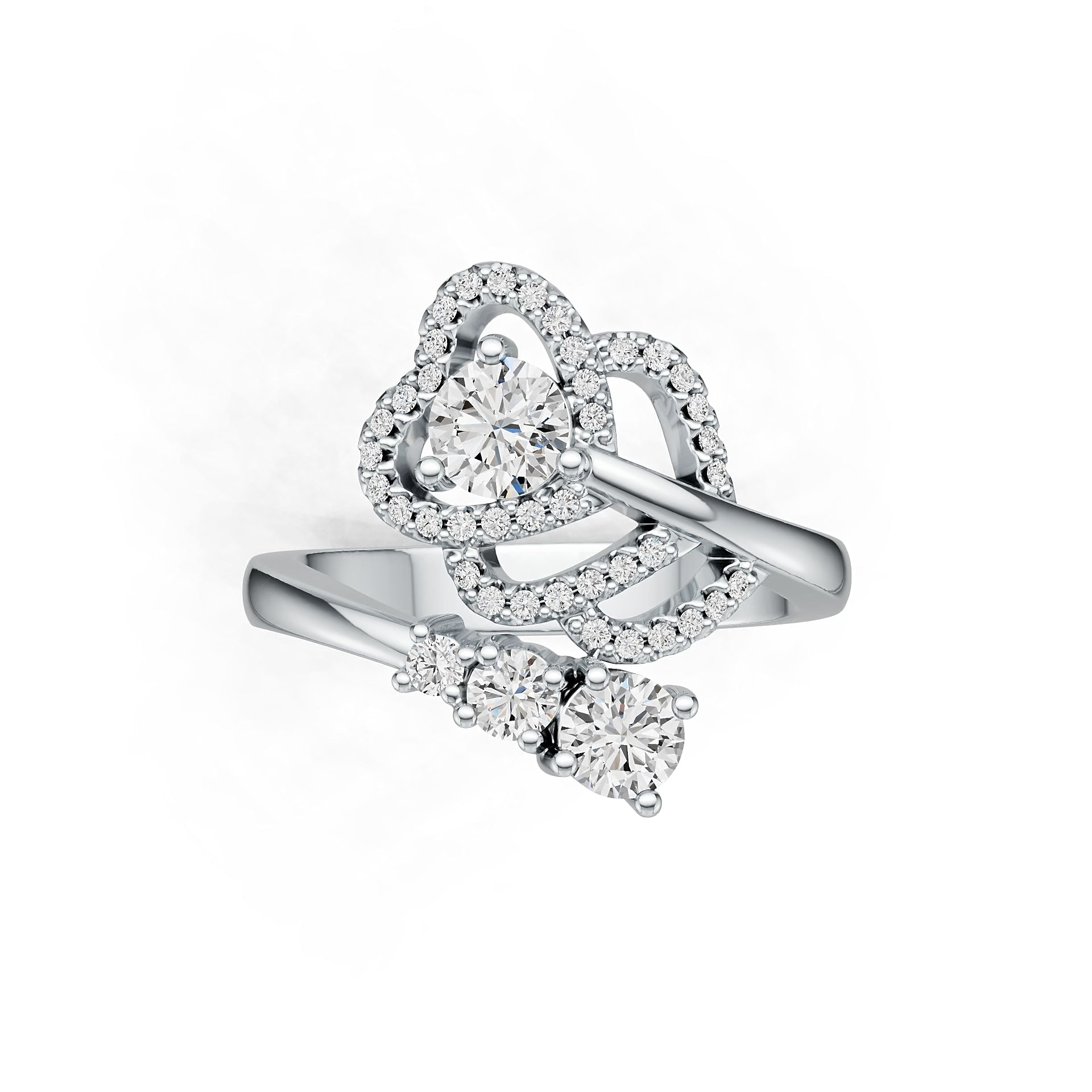 Sterling Silver Semi Mount Ring Setting Round RD 4.5mm DHJ