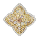 10K Gold Semi Mount Ring Setting Round RD 3.5mm Moissanite Accent DHJ