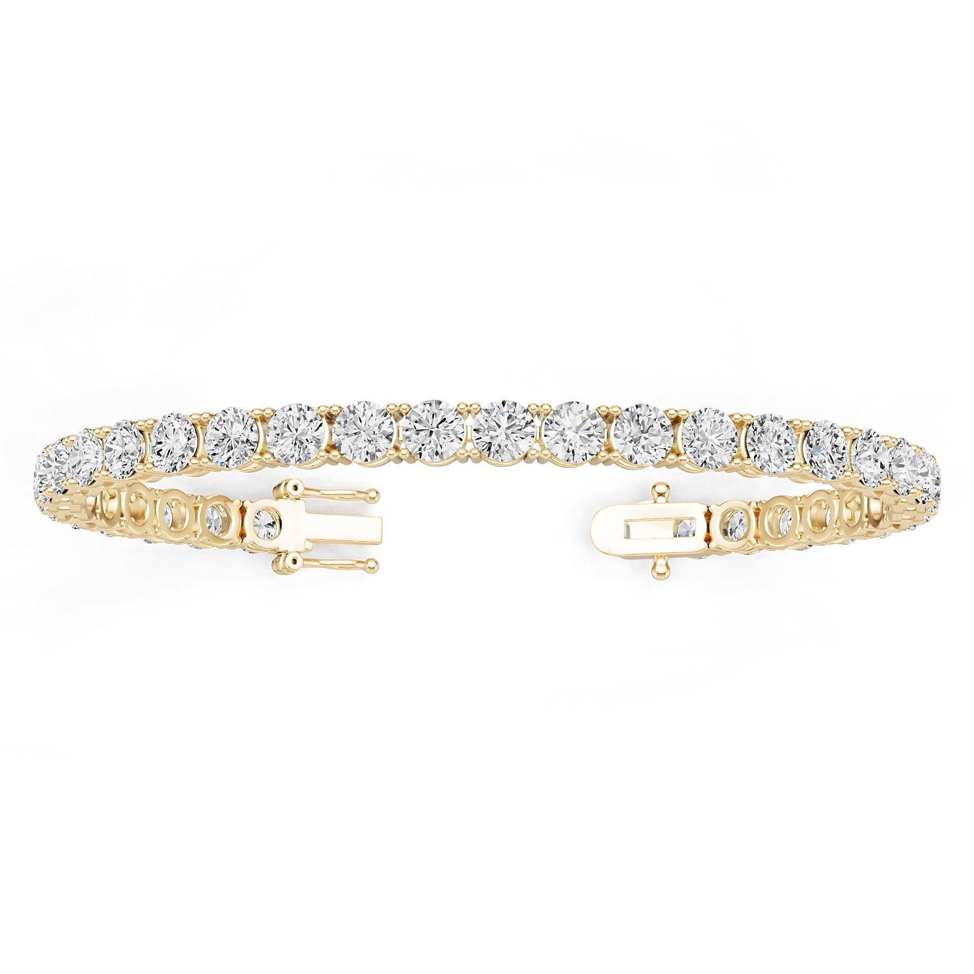 14K Gold Semi Mount Bracelet Setting Round Ro 5x5mm Diamond Accent Syz Jewelry