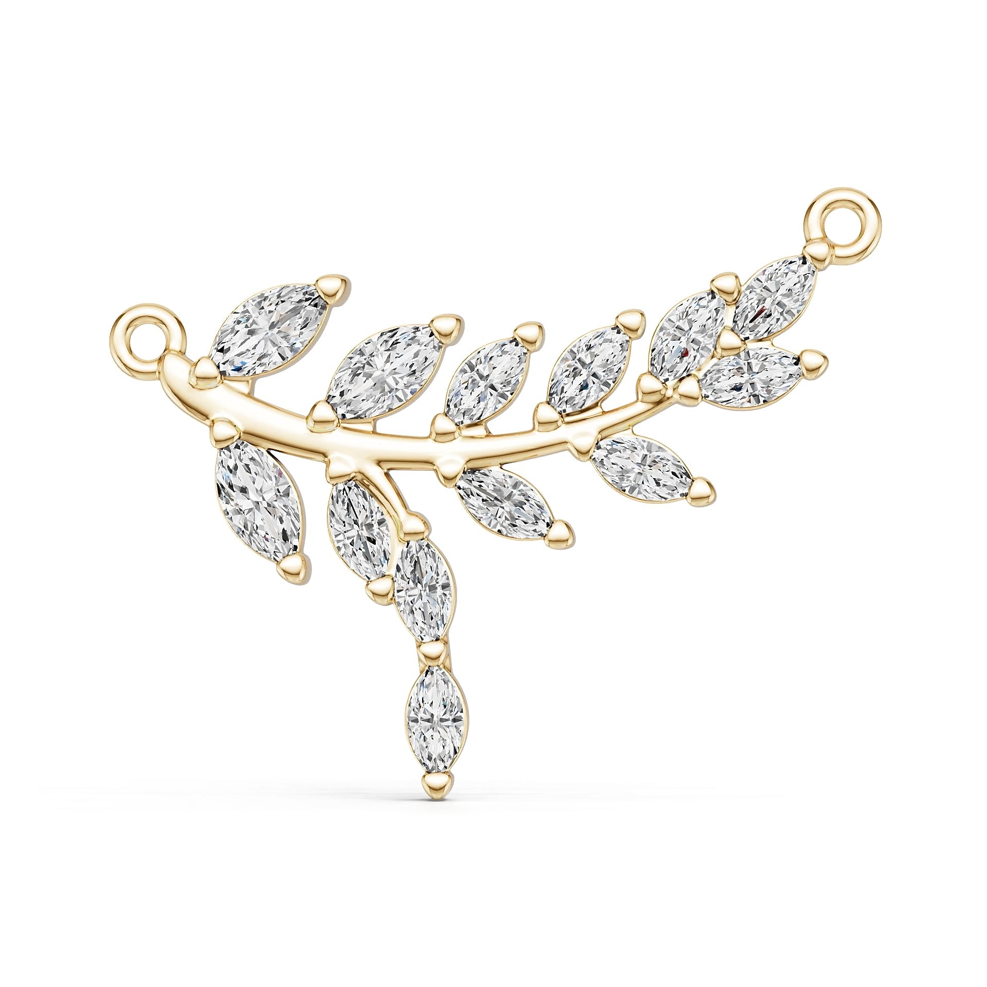 Platinum Semi Mount Pendant Setting Marquise Ma 5x2mm Diamond Accent Syz Jewelry