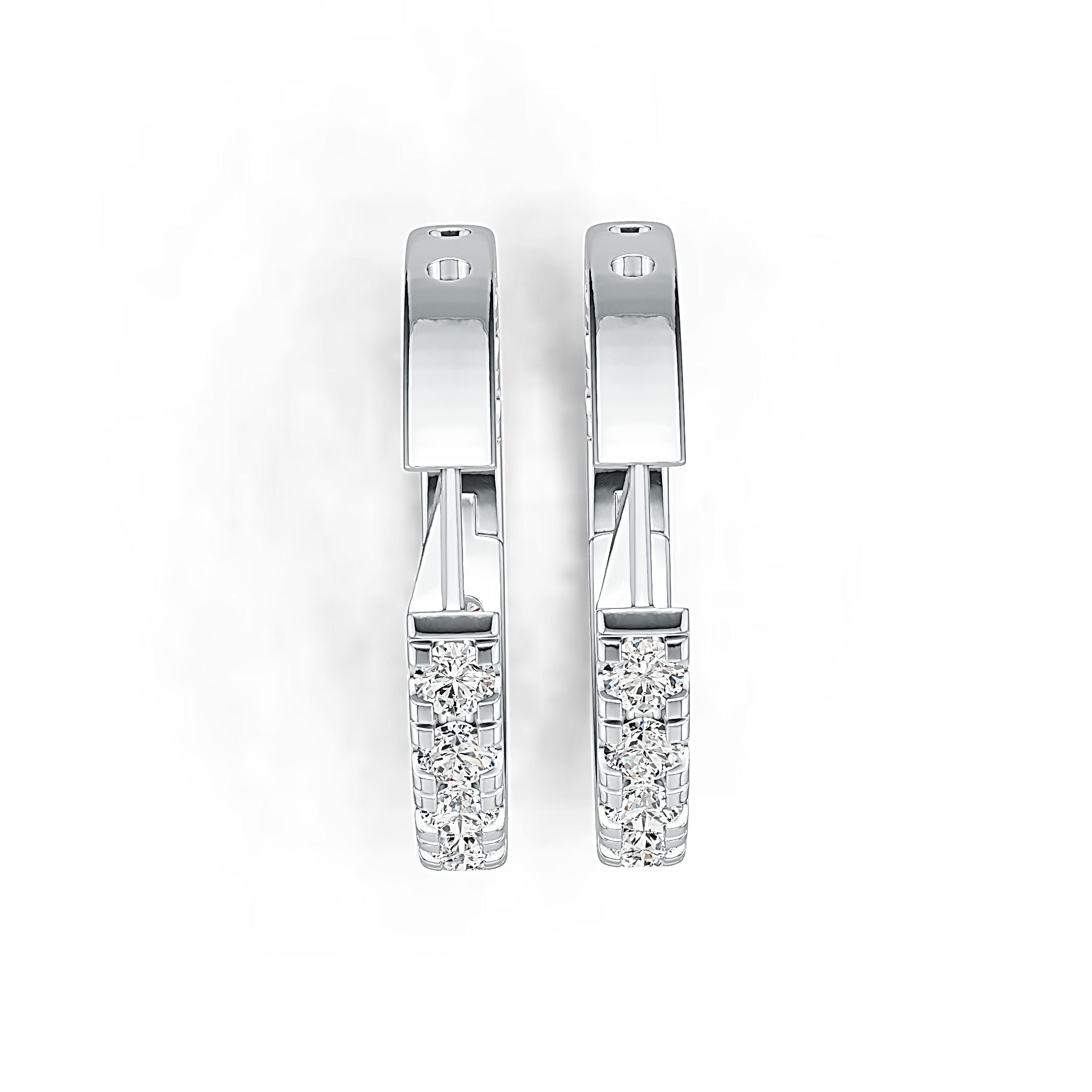Sterling Silver Semi Mount Earrings Setting Round RD 4x4mm - Syzjewelry