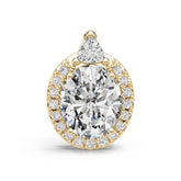 Sterling Silver Semi Mount Pendant Setting Oval OV 11X9mm DHJ