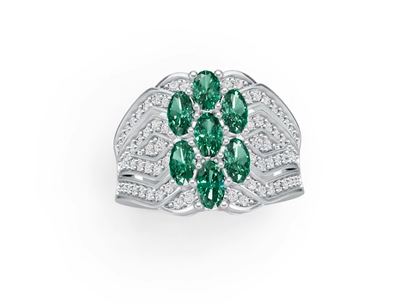 Sterling Silver Semi Mount Ring Setting Oval OV 5X3mm DHJ