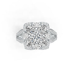 Sterlingsilber Halbfassung Ringfassung Oval OV 6X4mm