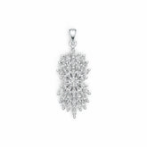 Sterling Silver Semi Mount Pendant Setting Marquise MQ 4X2mm DHJ
