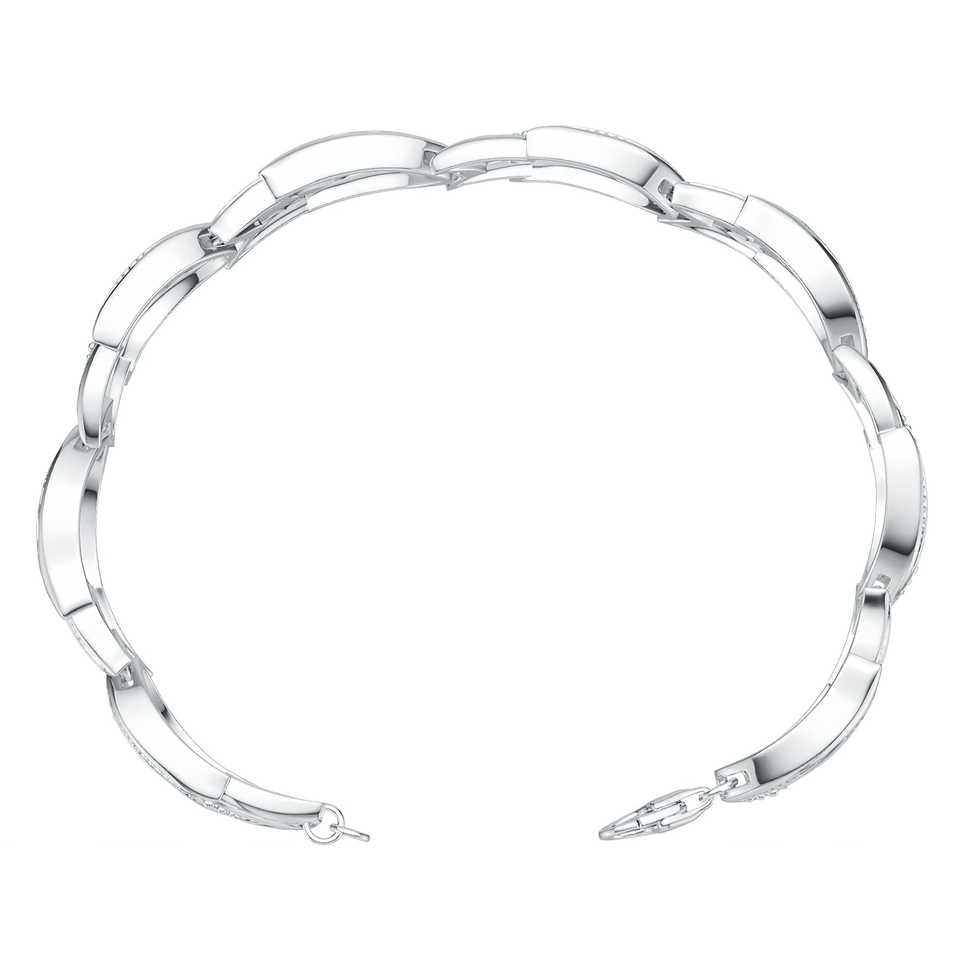 Sterling Silver Semi Mount Bracelet Setting Round Ro 4x4mm DHJ