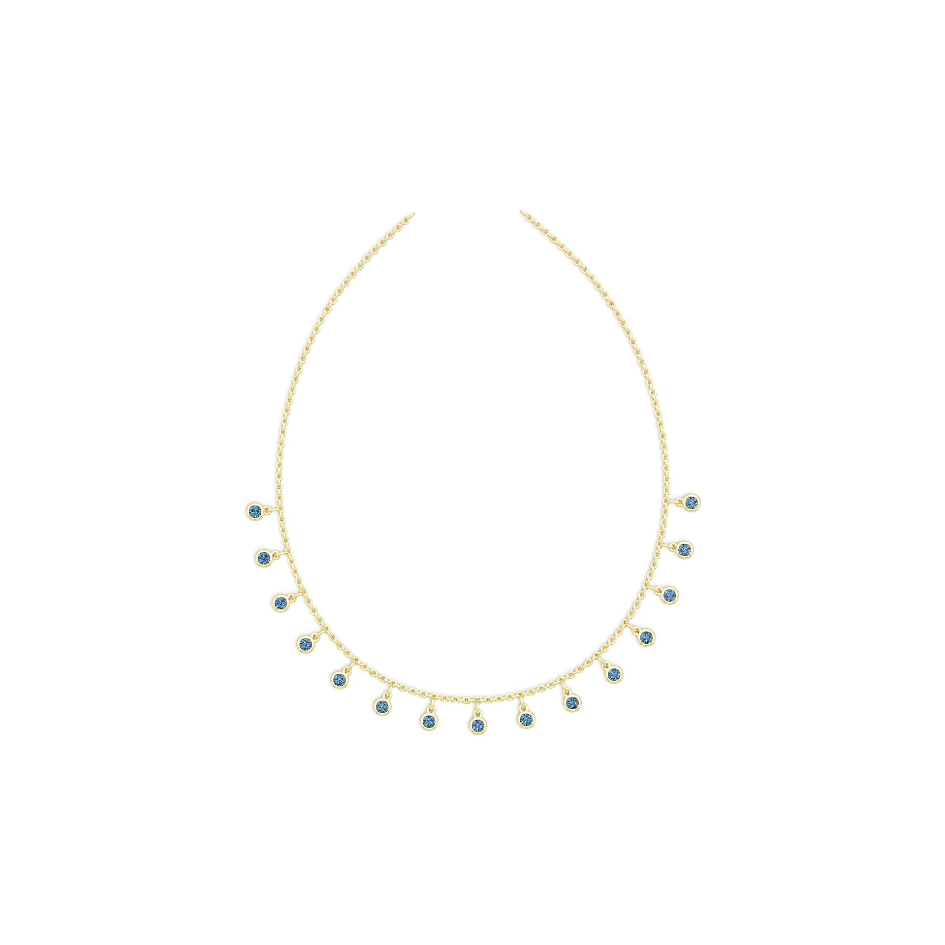 10K 14K Gold or 18K Gold Semi Mount Necklace Setting Round Rd Diamond Accent Syzjewelry