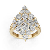 Platinum Semi Mount Ring Setting Pear Pe 5x4mm Diamond Accent Syz Jewelry