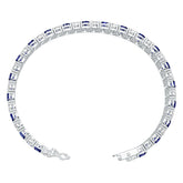 18K Gold Semi Mount Bracelet Setting Round Ro 5x4mm Syz Jewelry