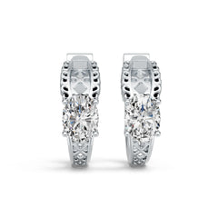 Sterling Silver Semi Mount Earrings Setting Oval OV 8X6mm DHJ