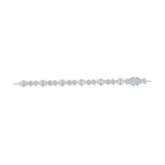 10K Gold Semi Mount Bracelet Setting Trillion TR 7X7mm with or Moissanite Moissanite Accent DHJ