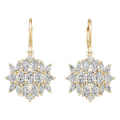 Platinum Semi Mount Earrings Setting Round Ro 5x3mm Diamond Accent Syz Jewelry