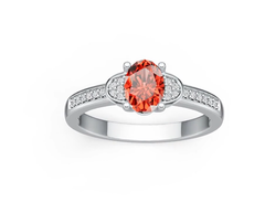 Sterling Silver Semi Mount Ring Setting Oval OV 7X5mm DHJ