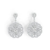 Sterling Silver Semi Mount Earrings Setting Round RD 5x5mm DHJ