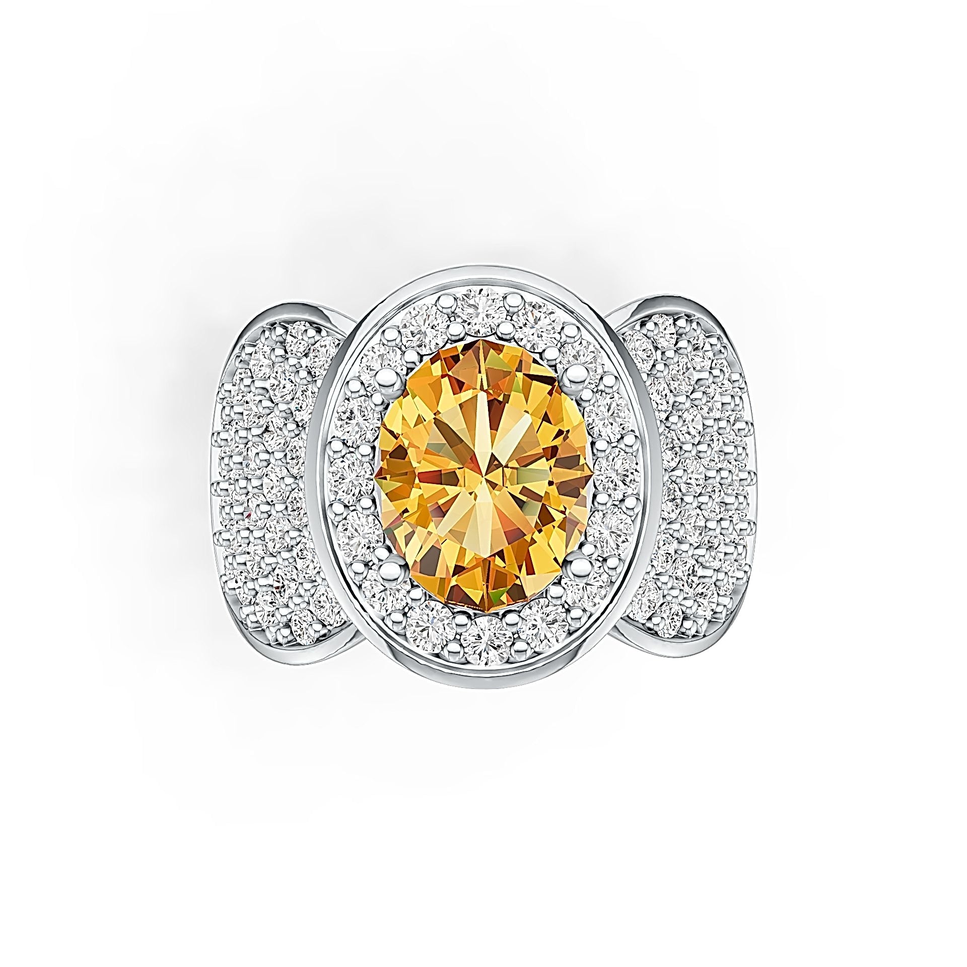 Sterling Silver Semi Mount Ring Setting Oval OV 10X8mm DHJ