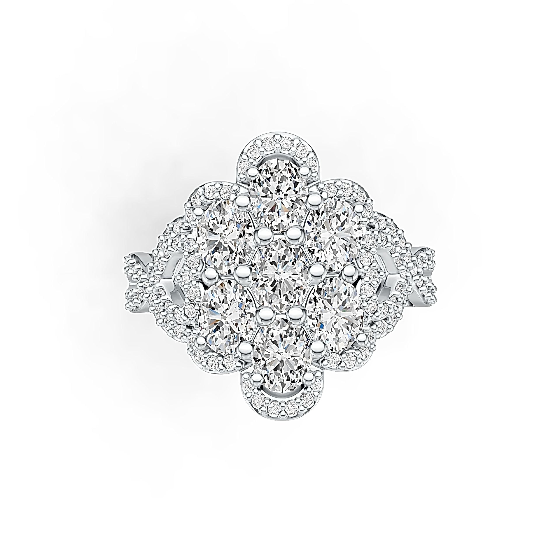 Sterling Silver Semi Mount Ring Setting Oval OV 5X4mm DHJ