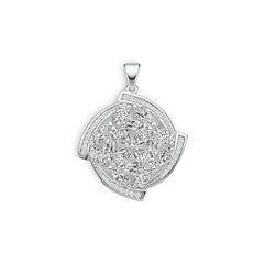 Подвеска из стерлингового серебра с полукреплением, форма груши, PE 5X3 мм