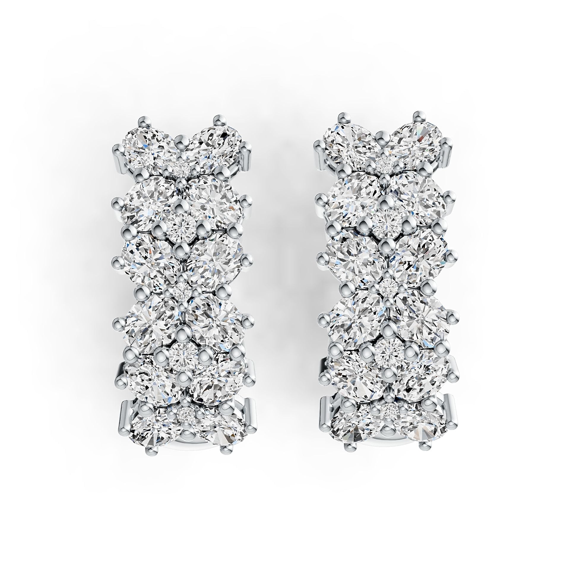 Sterling Silver Semi Mount Earrings Setting Oval OV 4X3mm DHJ