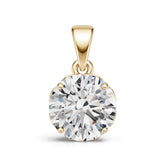 Sterling Silver Semi Mount Pendant Setting Round Ro 6x6mm DHJ