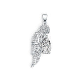 Sterling Silver Semi Mount Pendant Setting Pear PE 12X8mm DHJ