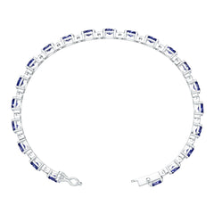 18K Gold Semi Mount Bracelet Setting Oval Ov 6x4mm Syz Jewelry
