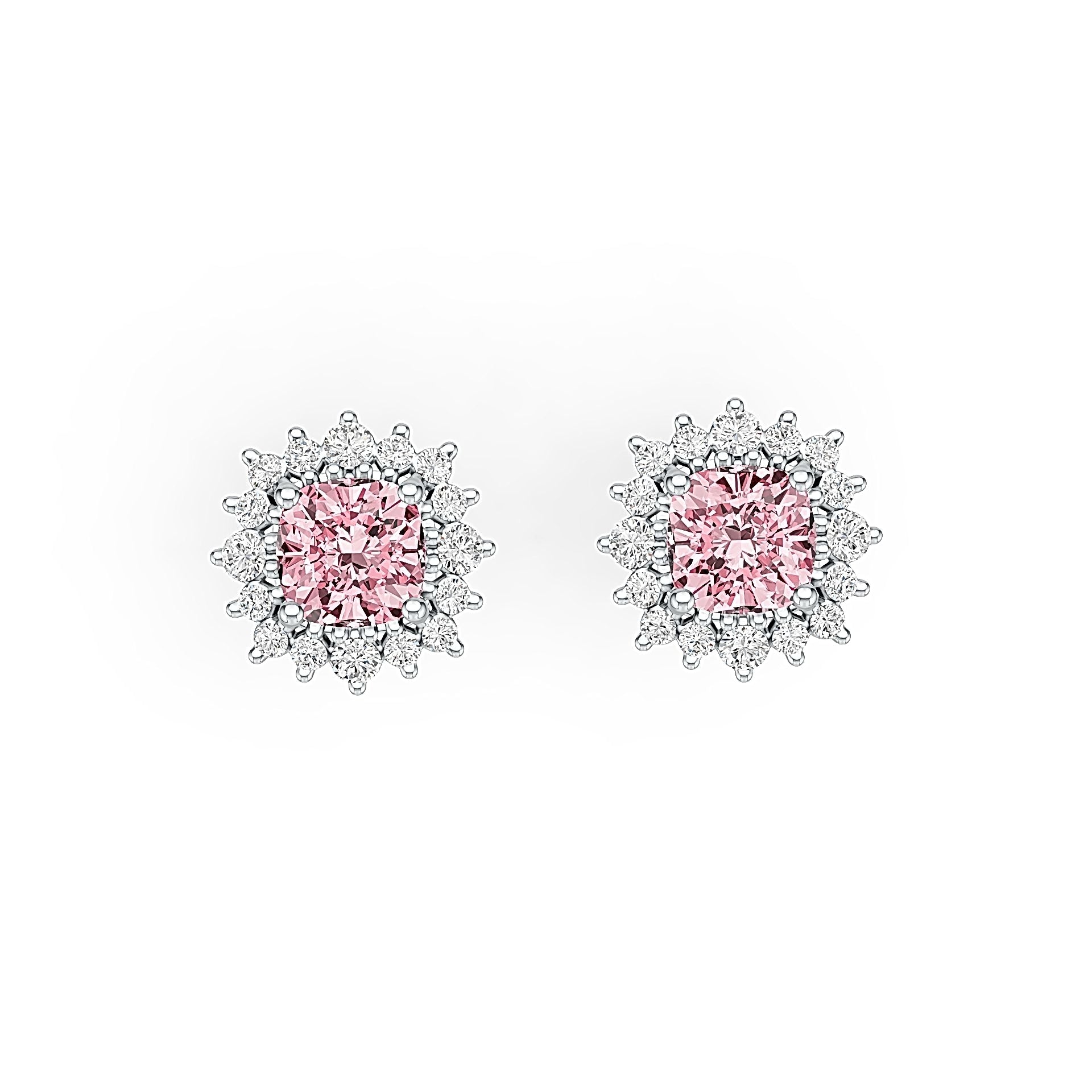 Sterling Silver Semi Mount Earrings Setting Cushion CU 6X6mm Stud Syzjewelry