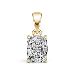 Platinum Semi Mount Pendant Setting Cushion Cu 5x7mm Diamond Accent Syz Jewelry